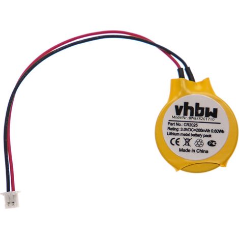 vhbw Universal BIOS-Batterie für diverse Computer Modellen (200 mAh, 3 V, Li-Mn) (1/2)