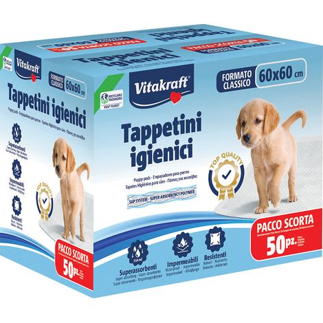 Tappetino Igienico per Cane e Gatto Vitakraft 60 x 60 cm