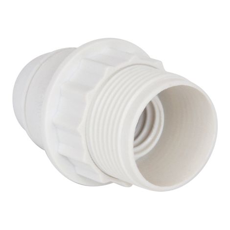 DEBFLEX - DOUILLE E14 1/2 FILETEE PLASTIQUE BLANC - 712200
