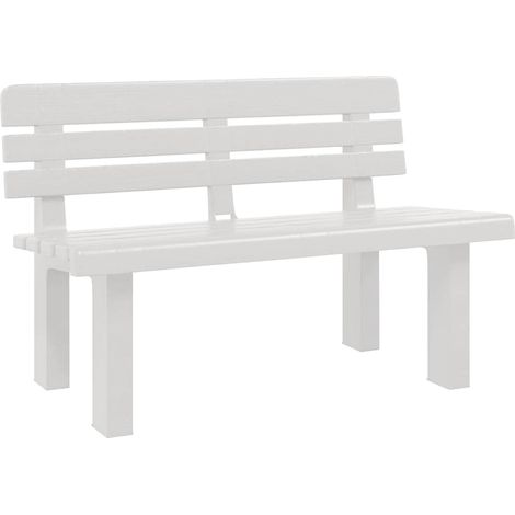 Maison Exclusive - Panchina da Giardino Bianca 110x52x71 cm in Polipropilene (1/5)