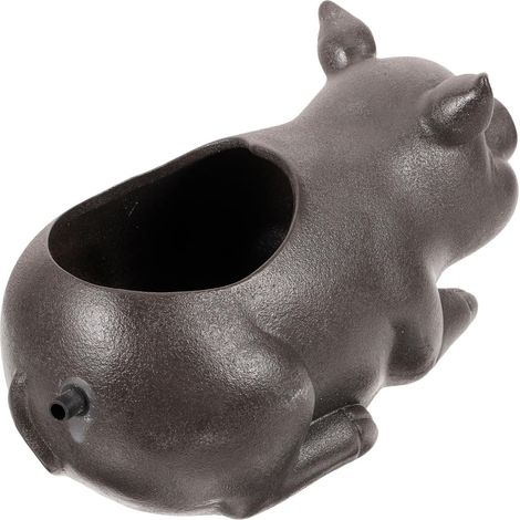 Fontaine Décorative Céramique Pig Statue Système De Circulation Eau Décoration De Jardin Et Style Classique Et Relaxant (1/5)
