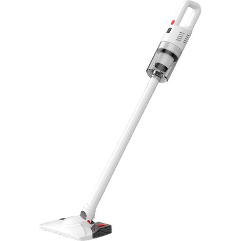 Aspirateur balai sans fil 2 en 1, 99000Pa, autonomie 45min, réservoir séparé, blanc, pour sols et tapis (1/5)