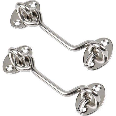 Windhaak en Acier Inoxydable Deurhouder et Raamhouder 7.5 cm Résistant à la Rouille et Durable pour Portes et Fenêtres (1/5)
