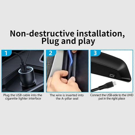 Affichage tête haute (HUD) pour voiture, projecteur d'avertissement de survitesse GPS, alarme de tension électronique (1/4)