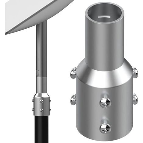 Compatible avec l'adaptateur pour tube - Starlink - Compatible avec les antennes paraboliques Starlink de deuxième génération, adaptateur pour tube de 2 pouces, raccord de réduction pour mât - Compati (1/5)