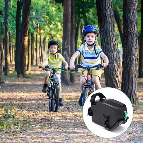 Tire Velo de 2,5 m de Long, Évolutif Barre Traction Velo Enfant Noir, Bike Tow Rope Est Livré avec 2 Serre-câbles en Nylon, Idéal pour Les Balades à Vélo en Famille et Les Voyages (1/5)