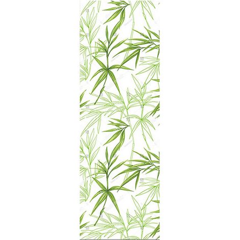 Poster Thème Feuilles Vertes - 90 x 270 cm (1/3)
