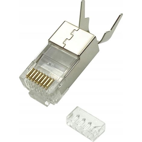 Fiche RJ45 STP CAT6A pour AWG22-23 10 pièces.