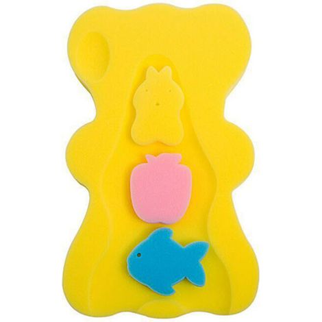 Siège de bain en éponge douce pour bébé, coussin de support antidérapant (1/4)