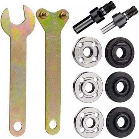 Umrüstsatz für elektrische Bohrmaschine auf Winkelschleifer, 6-mm- und 10-mm-Handbohrmaschinen-Adapterstange mit Schraubenschlüssel, Bohrfutter-Adapterset zum Schleifen, Polieren und Entgraten