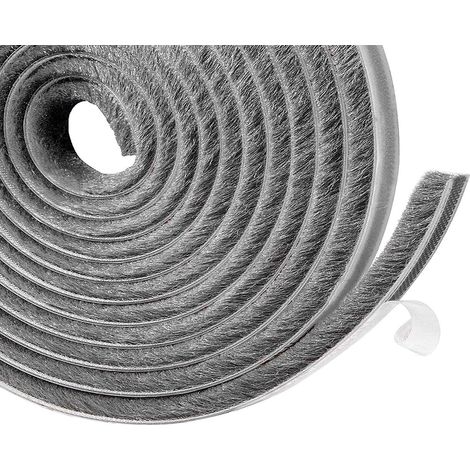 Joint Fenetre Isolation, Boudin de Porte Isolant Froid, Joint Porte Entree, 10 m (L) x 9 mm (l) x 9 mm (T) idéal pour l'isolation Contre Le Froid, Le Bruit & l'humidité - Gris