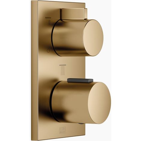 Thermostat encastré Dornbracht avec régulation de débit à trois