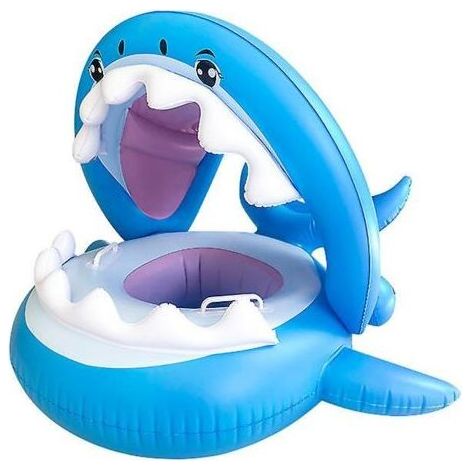Bébé Flotteur Pvc Piscine Toddler Floaties Avec Auvent Gonflable Requin Infantile Piscine Flotteur Pour Les Enfants De 6-36 Mois (1/5)