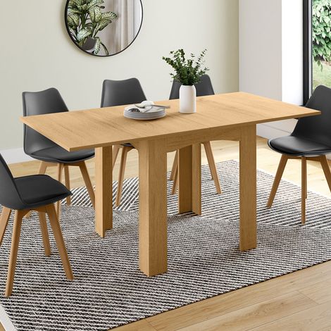 DONA mesa de comedor extensible 4-8 personas haya 80-160cm (1/5)