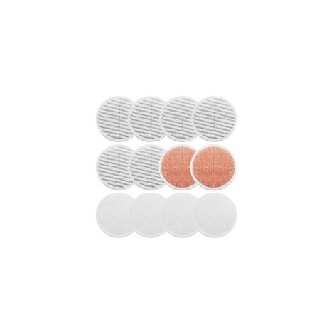 Almohadillas de limpieza suaves y duraderas para fregonas Bissell Spin Wave 2039A 2124, para la limpieza de suelos de madera (paquete de 12) - Crezuo (1/4)