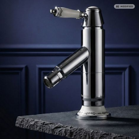 Robinet de bidet rétro PaulGurkes avec céramique et bordure (1/5)