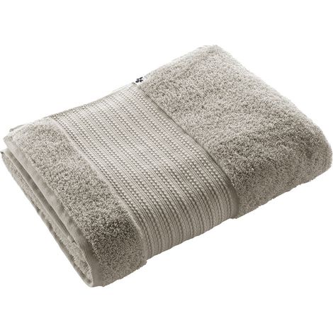 EMMA - Serviette de Bain 90x150cm en Coton Bio Coloris Argile (1/5)