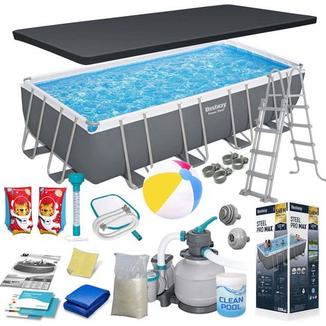 Piscina da giardino con struttura 549x274x122cm 17in1 Bestway 56466N (1/5)