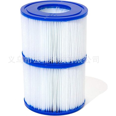 Cartouches de filtration Lay-Z-Spa VI compatibles tous modèles - Pack de 6 doubles (12 filtres) pour spa gonflable, remplacement facile, qualité premium. (1/5)