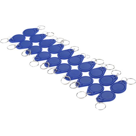 Paquete de 20 llaveros RFID regrabables de 125 kHz y fotocopiadoras para control de acceso. (1/5)