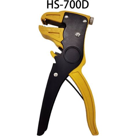 Automatischer Abisolierer – Multifunktionaler automatischer Abisolierer, Abisolierdurchmesser 0,2–6 mm, Gesamtlänge 180 mm, 1 Stück, gelb und schwarz (1/5)