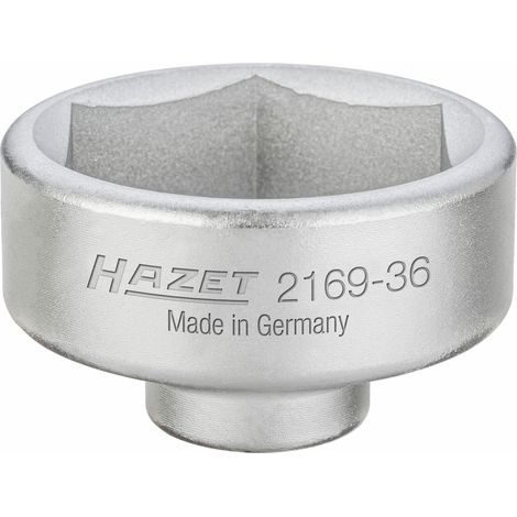 Hazet Ölfilter-Schlüssel, Vierkant hohl 10 mm (3/8), Außen-Sechskant Profil, 50 mm