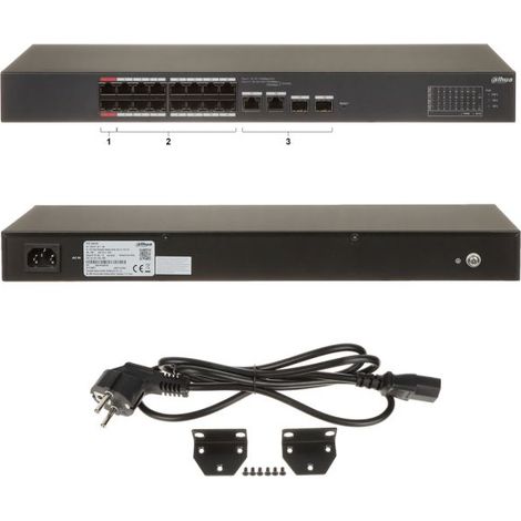 Dahua Switch 16 POE Claud Managed - Full Load 190W - CS4218-16ET-190