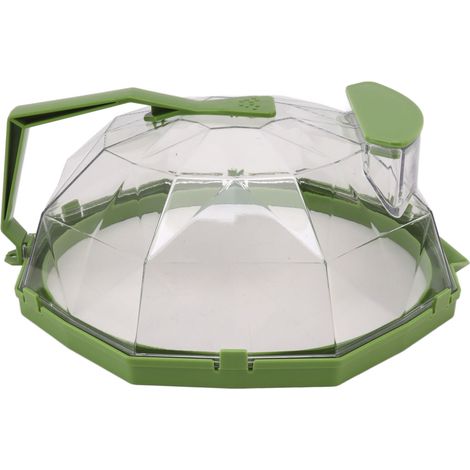 Mikrowellenabdeckung aus Polycarbonat mit Spritzschutz und ausziehbarem Griff für die Küche, grasgrün (1/5)