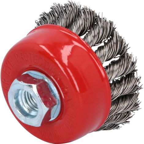 KS Tools Rostfreie Stahldrahttopfbürste 0,5 mm, Ø 75 mm (1/5)