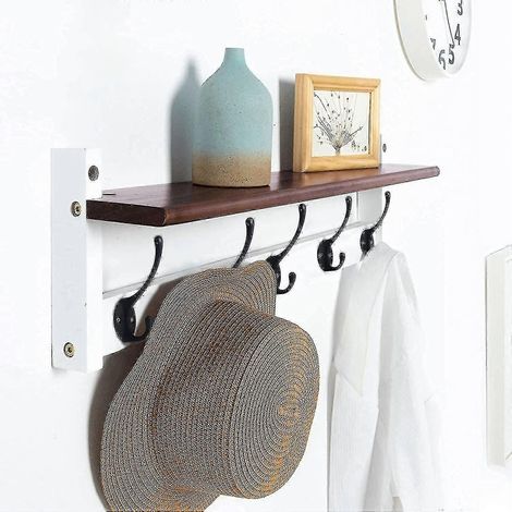 Set mit 10 Vintage-Metallwandhaken für Mäntel und Hüte, Retro-Stil, für Badezimmer oder Küche. (1/4)