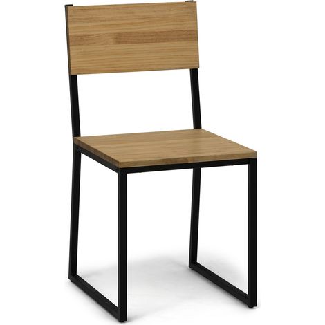 Pack 2Ud. Sillas Desmontables Oxford ECO Negra en madera maciza de pino acabado vintage estilo industrial Box Furniture (1/5)