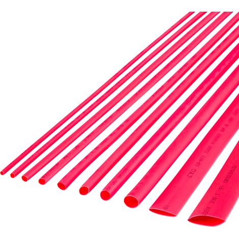 Schrumpfschlauch-Set 8,0 mm 1 m 10 Stück rot Rebel