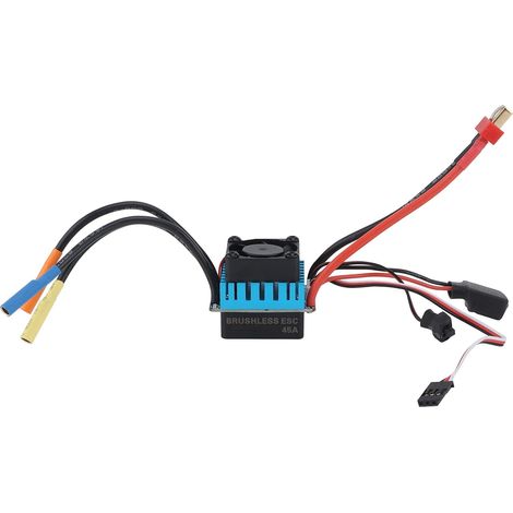Contrôleur de Vitesse ESC sans Balais RC 45A Pour/10 Pièces de Voiture Télécommandées (1/5)