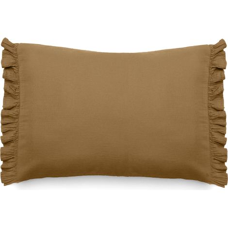 Housse de coussin collection ELZA 2 volants 40x60 cm (1/5)