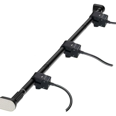 Adatto per ganci da porta d'ingresso, non richiede viti né forature, estensione telescopica regolabile da 150 a 170 cm. (1/4)