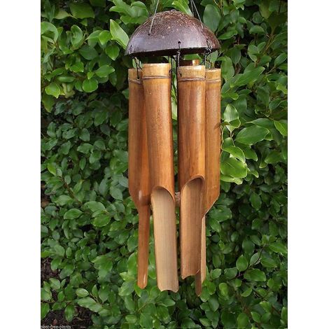Carillon éolien en bambou de taille moyenne - 45 cm de long