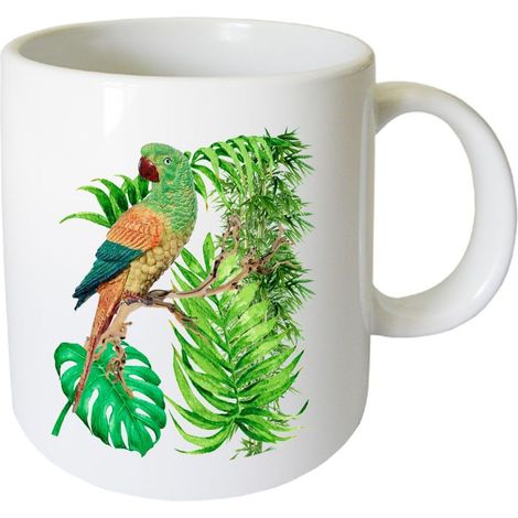 Tasse en céramique Perroquets Cbkreation