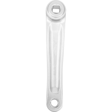 Manivelle de rechange gauche mono-chaîne en alliage d'aluminium 170 mm pour vélo (trou carré argenté) (1/5)