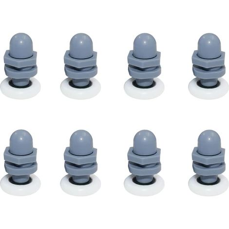 Pièces détachées pour cabine de douche : 12 roulettes pour portes de douche, poulies de porte de douche 20 mm QD (1/5)