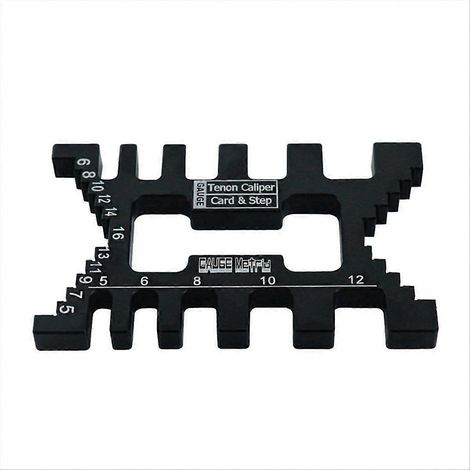 Aluminum Dovetail Jig Precision Tenon Gaps Gauge Woodworking Black (1/5)