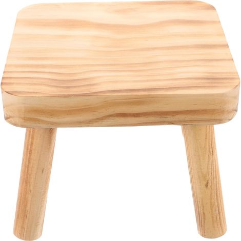 Petit Tabouret Bois Portable pour Maison, Chambre et Camping Structure Robuste, Forte Capacité Portante, Design Mixte, Usage Salle de Bain et Chambre (1/5)