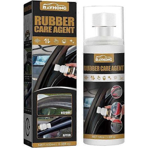 Boîte de 100 ml d'agent de vulcanisation pour caoutchouc automobile. Agent d'entretien, de nettoyage, anti-vieillissement, de polissage, de décontamination et de protection pour caoutchouc automobile. (1/4)