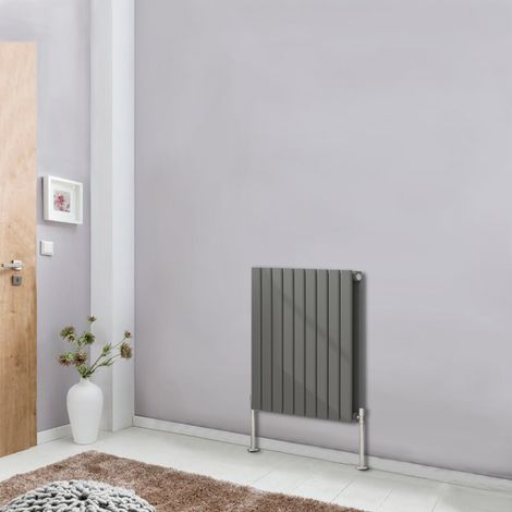 NRG Designer Radiator Flat Panel Central Heating Rads Anthracite Horizontal 600x612mm Double (1/5)