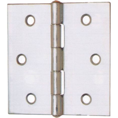 CERNIERA QUADRA P/FISSO ACCIAIO ZINCATO MM. 70. Prezzo per 1 pezzo.