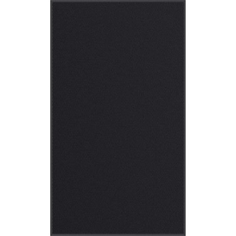 Paillasson noir antidérapant intérieur extérieur 115 x 200 cm en PP noir
