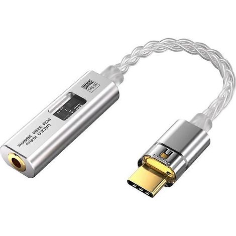 Adaptateur USB Type-C vers prise casque 3,5 mm, amplificateur audio DAC HiFi, convertisseur décodeur/récepteur stéréo pour casque CX31993 MAX97220 (1/5)
