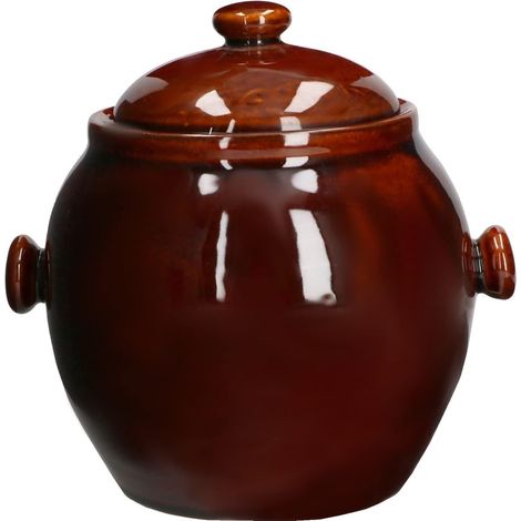 KOTARBAU Casserole en céramique de 2,5 l avec couvercle pour la cuisson - Passe au micro-ondes (1/5)