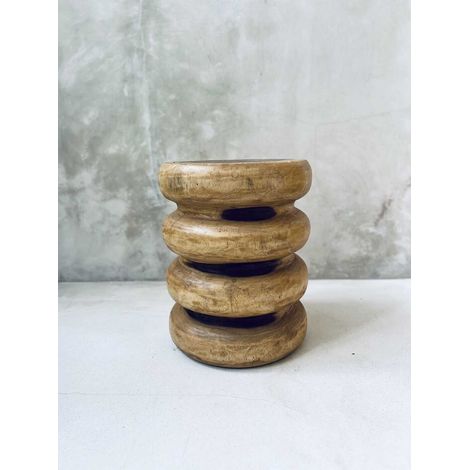 Tavolino ricavato da un ceppo di legno di suar 3 (1/4)