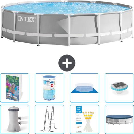 Prism Frame Pool Rund - 427x107 cm - 9-teilig S622