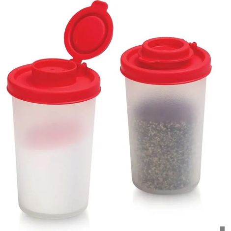 Salières et poivrières plastique transparent sans BPA, kit voyage, sel, poivre, épices, camping, randonnée. (1/5)